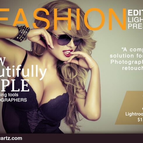 Fashion Editorial Lightroom Presetscover image.