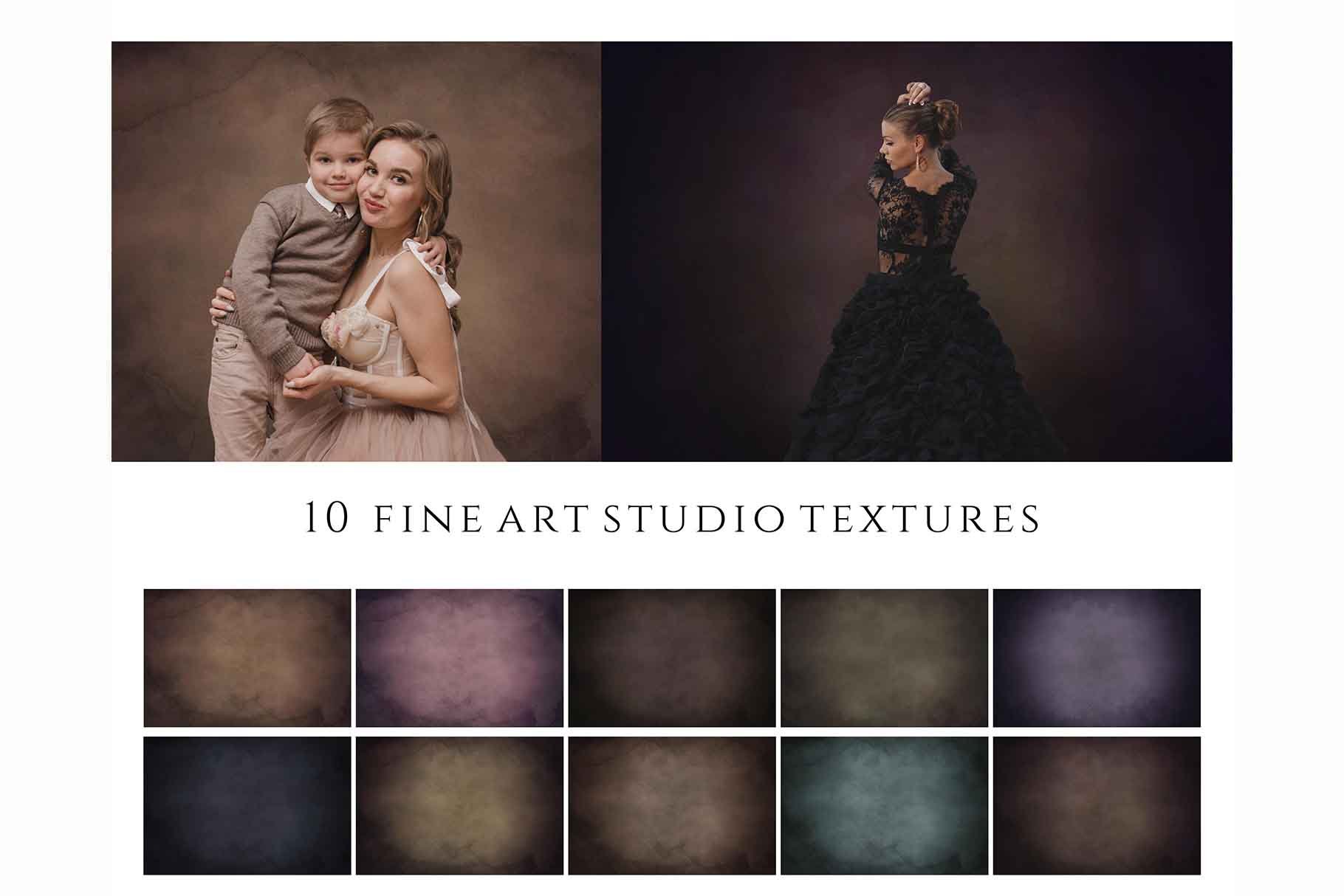 10 Fine Art Studio Textures Overlayscover image.