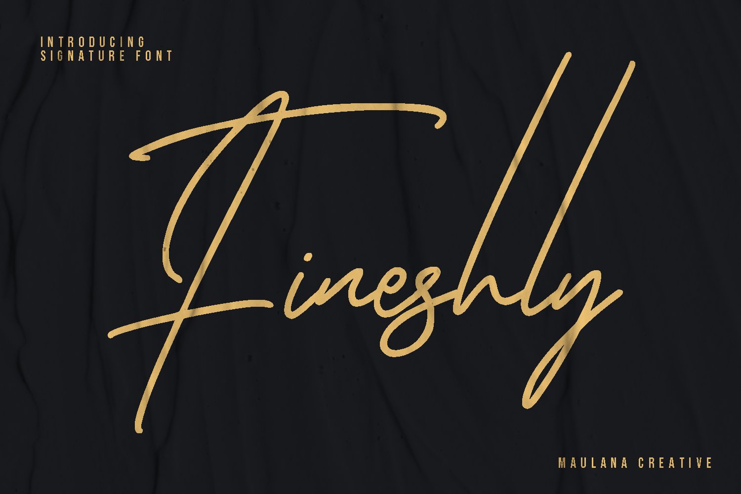 Fineshly Signature Font cover image.