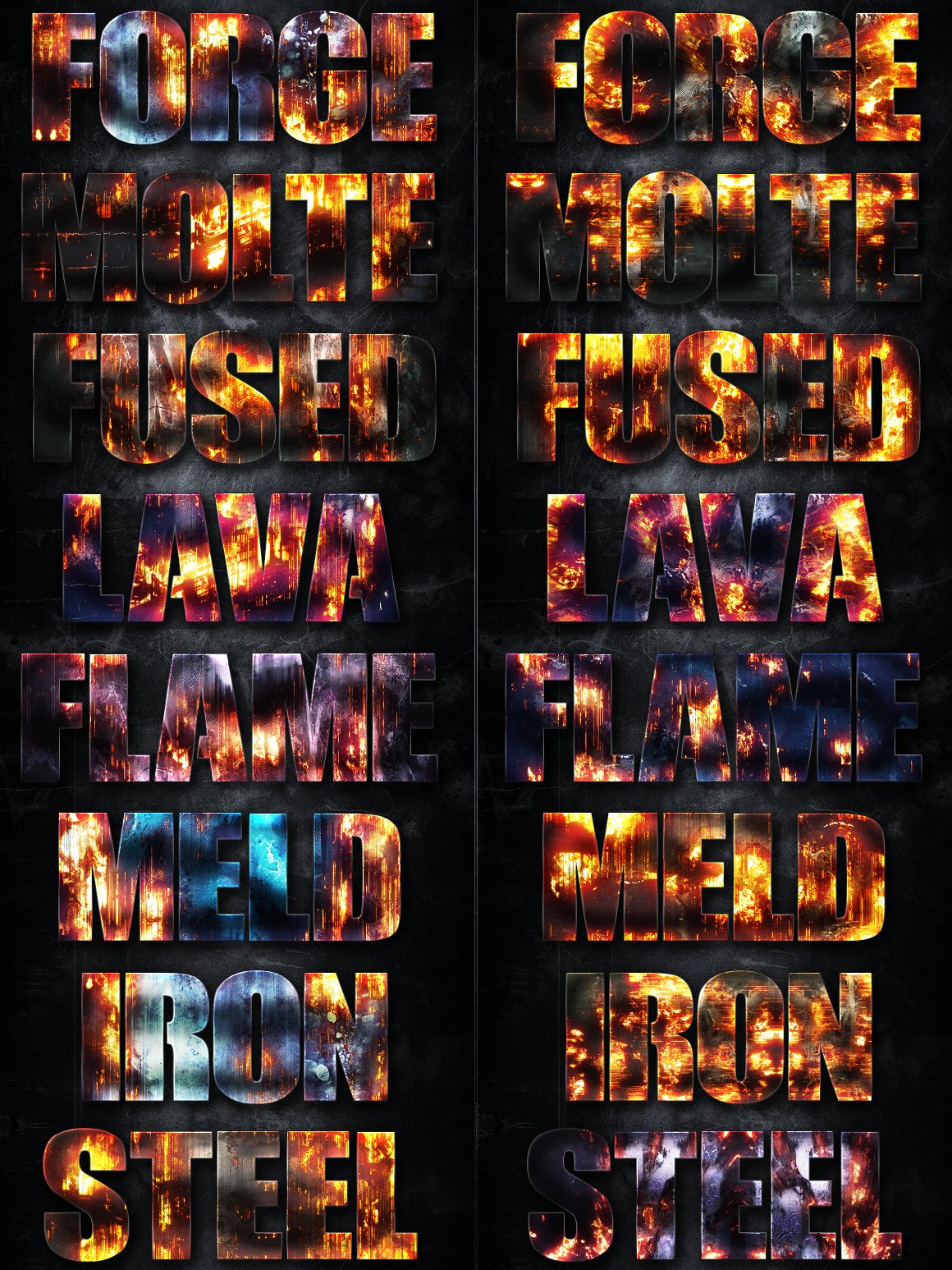 32 Fire Forged Layer Styles 1preview image.