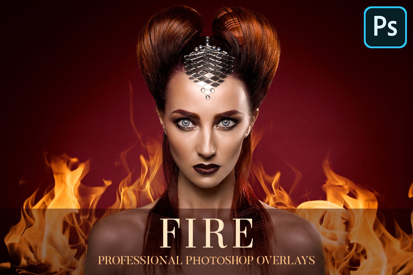 Fire Overlays Photoshopcover image.