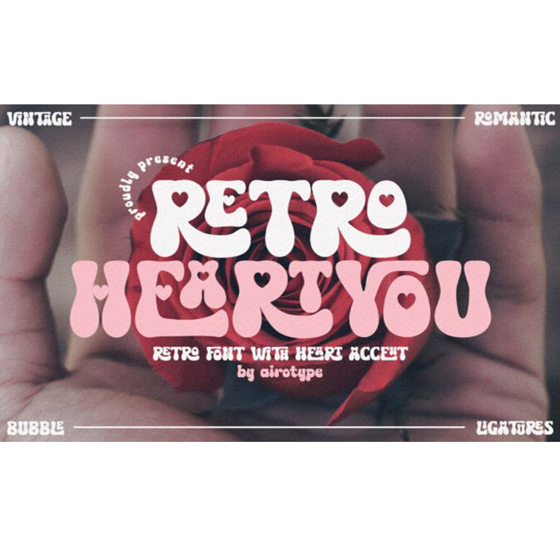 Retro Heart You Font cover image.