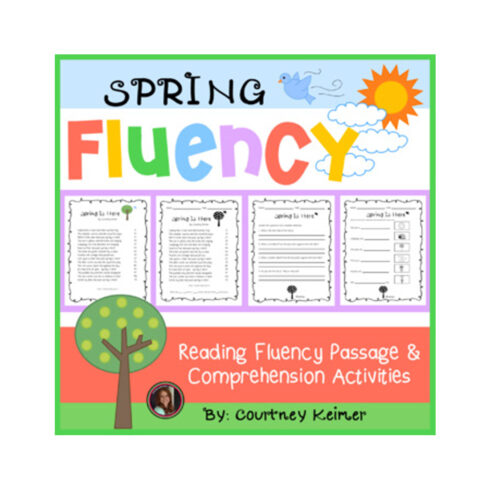 Spring Is Here Fluency Passage and Comprehension Questions cover image.