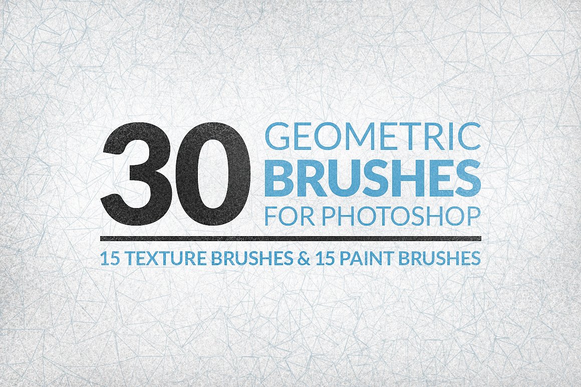 30 Geometric Texture Brushescover image.