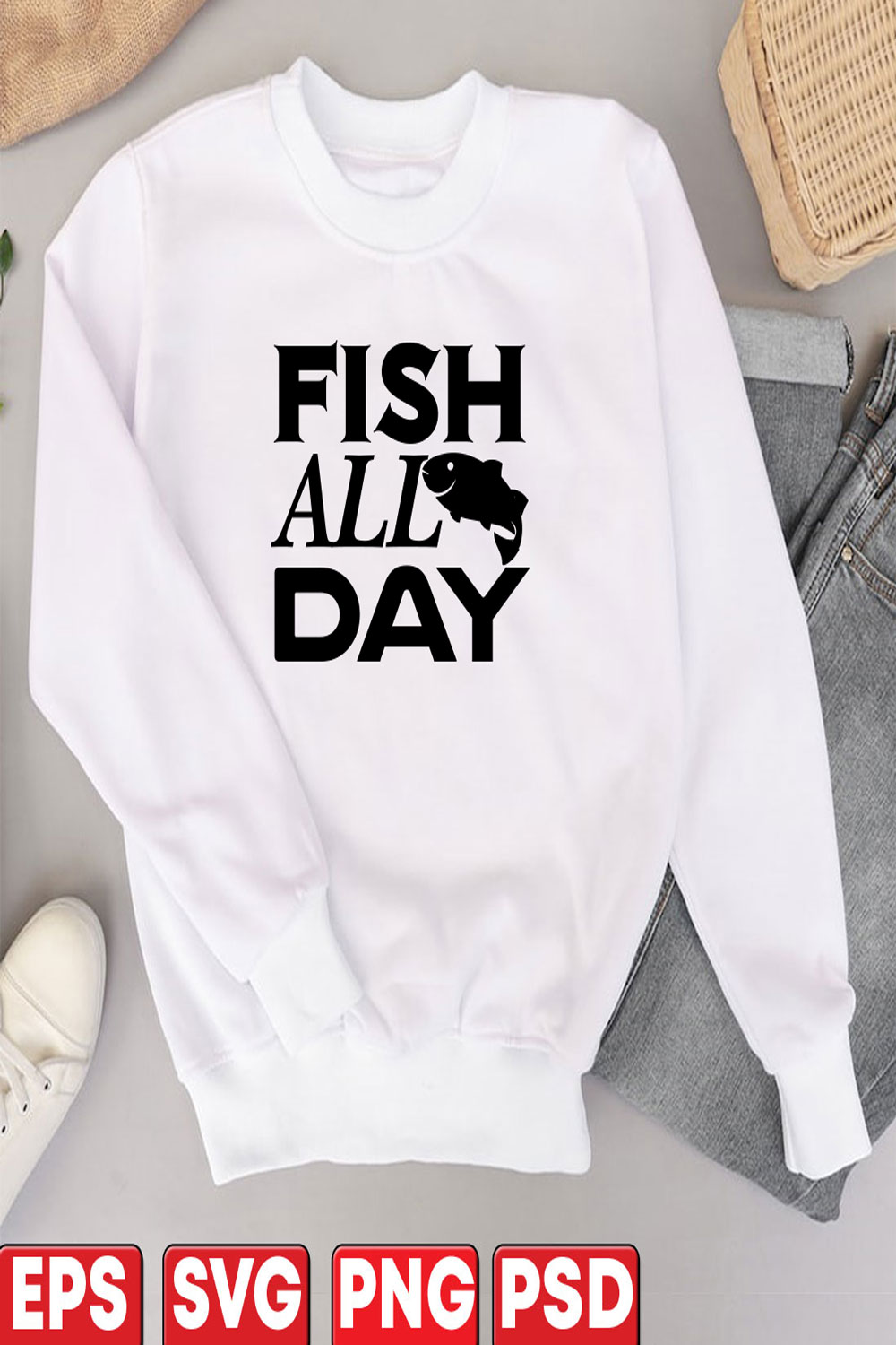 Fish-all-day pinterest preview image.