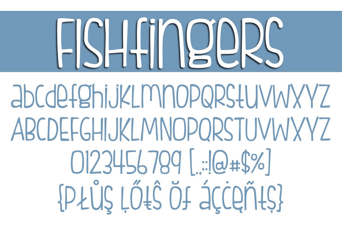 Fishfingers Font Family preview image.
