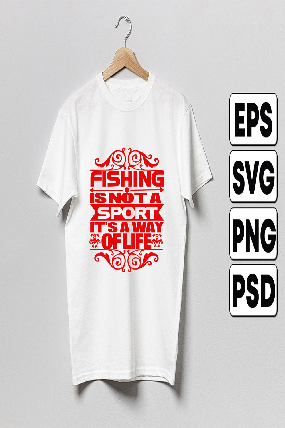 Fishing-is-not-a-sport-it\'s-away-of-life pinterest preview image.