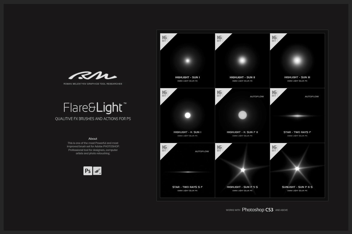 RM Flare & Light (PS brushes)preview image.