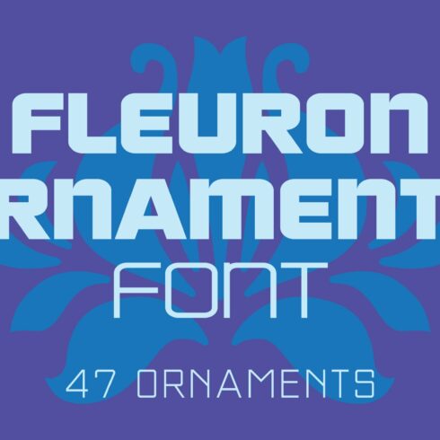 Fleuron Ornaments Font cover image.