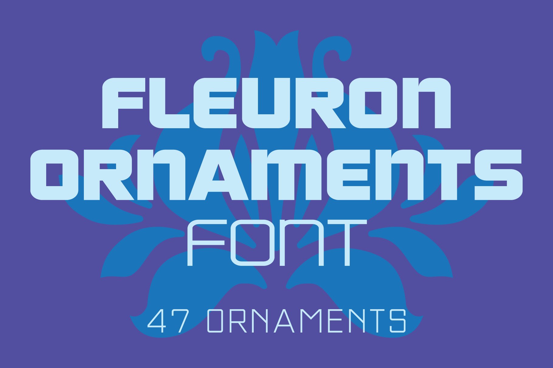 Fleuron Ornaments Font cover image.