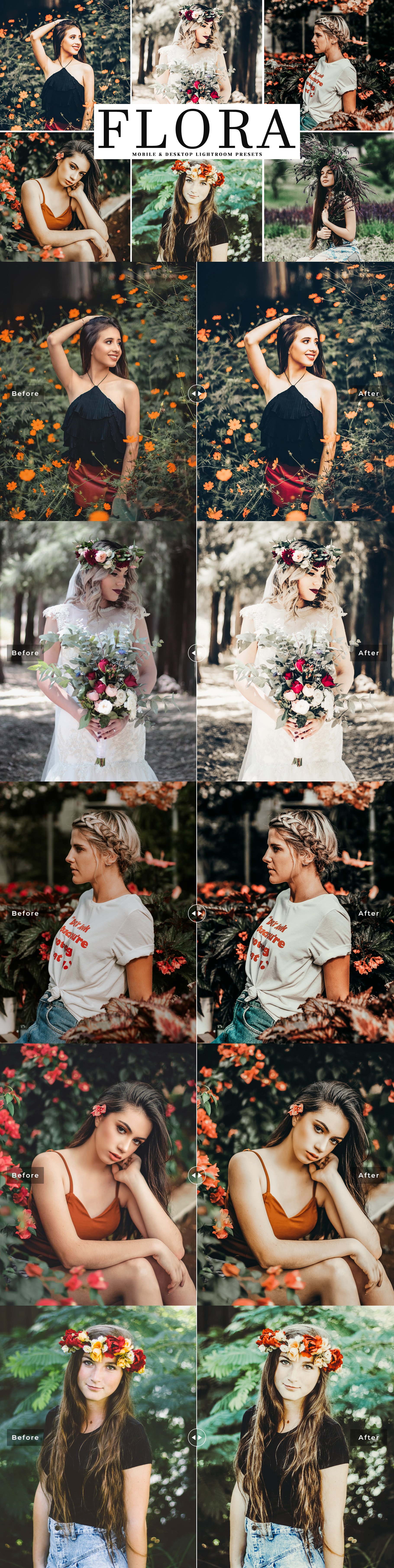 Flora Lightroom Presets Packcover image.