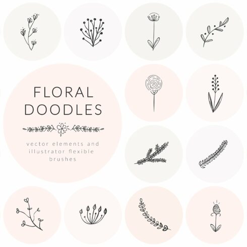 Hand Drawn Floral Doodles Vol.2cover image.