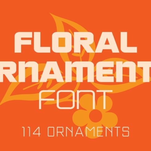 Floral Ornaments Font cover image.