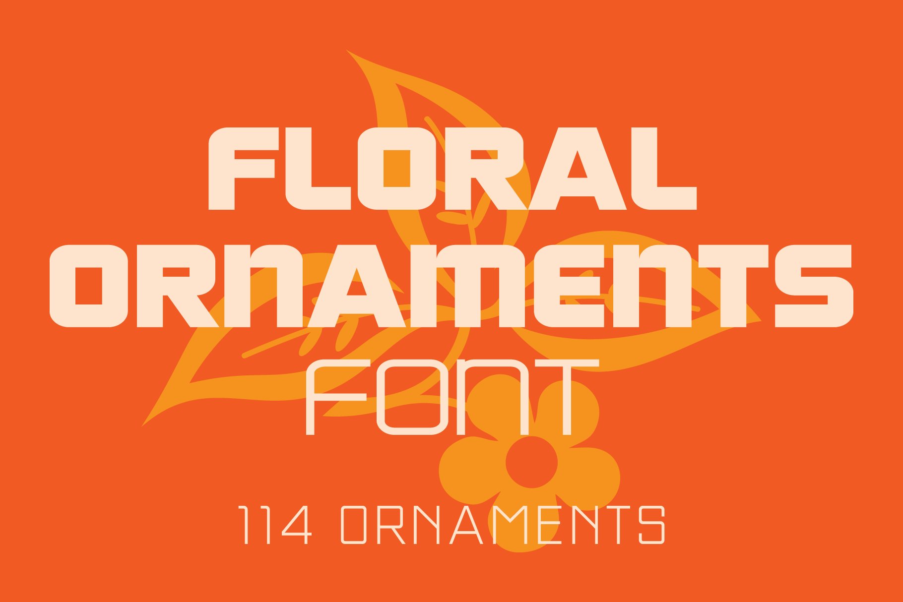 Floral Ornaments Font cover image.