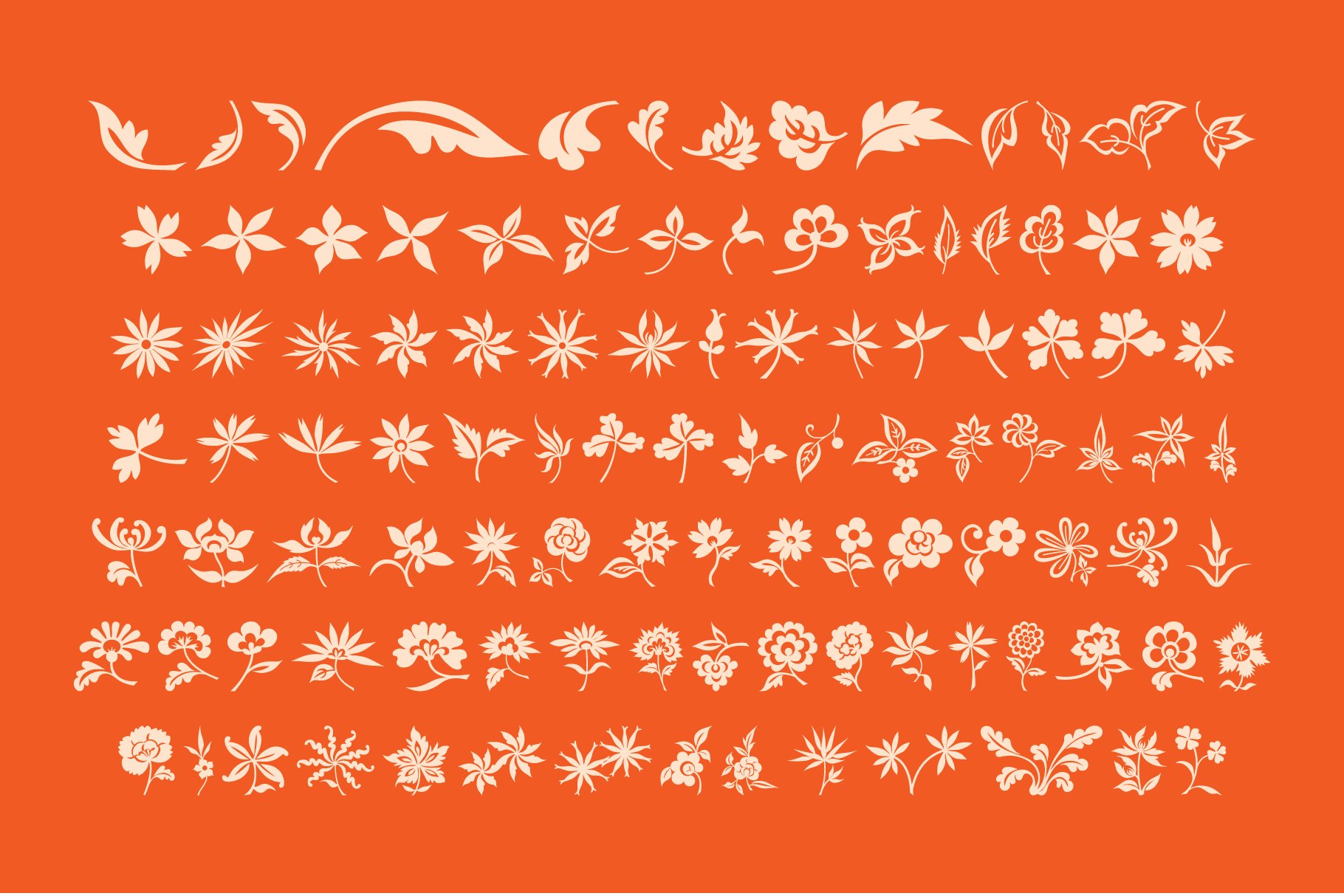 floral ornaments banners 10 551