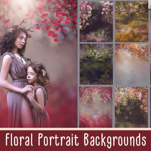 Floral Portrait Backgroundscover image.