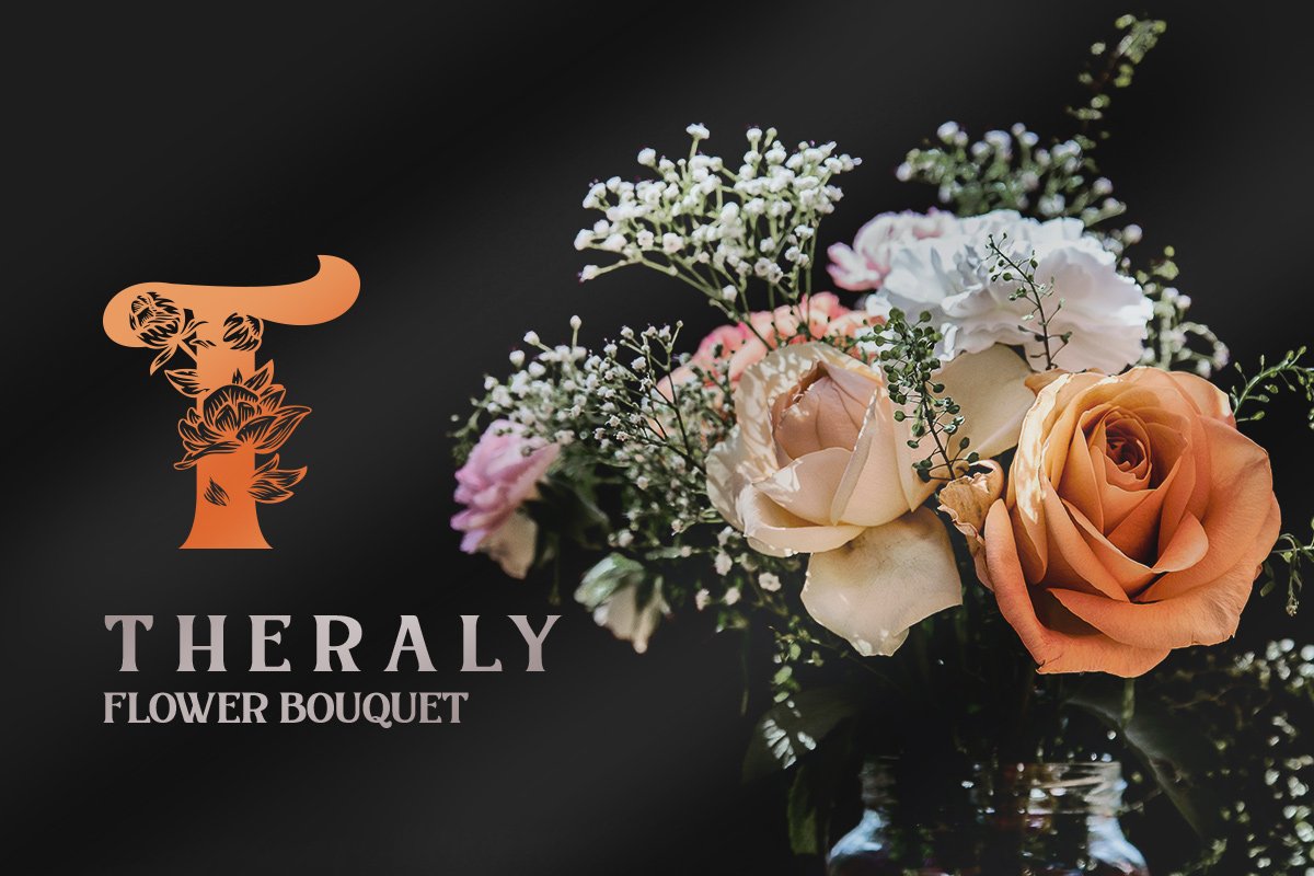 Floria-Floral Display Font preview image.