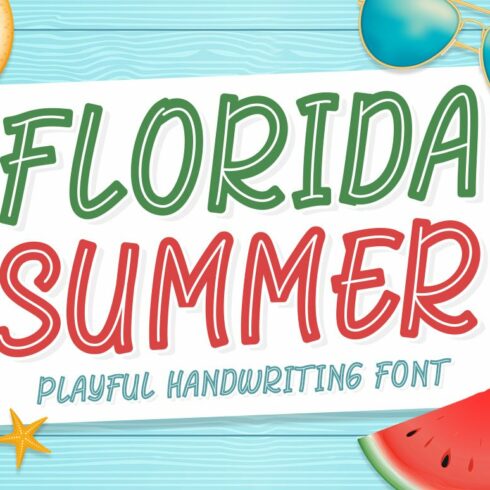 Florida Summer - Fun Display Font cover image.