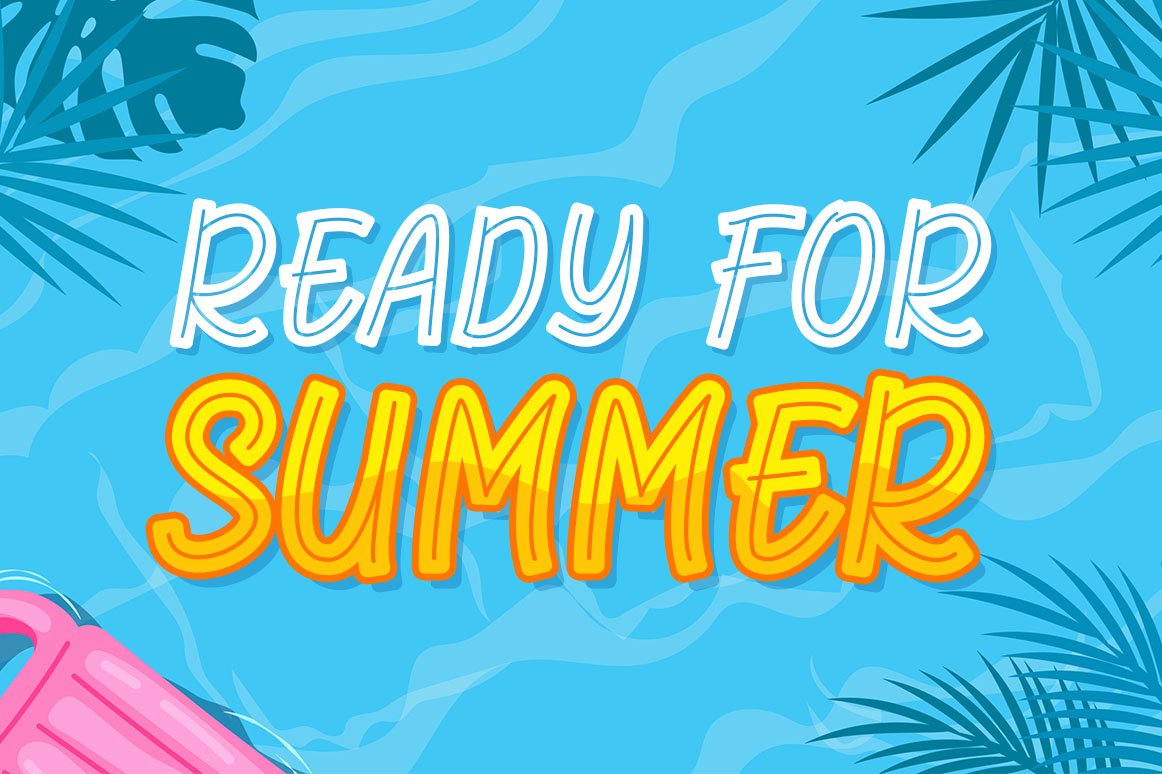 Florida Summer - Fun Display Font preview image.