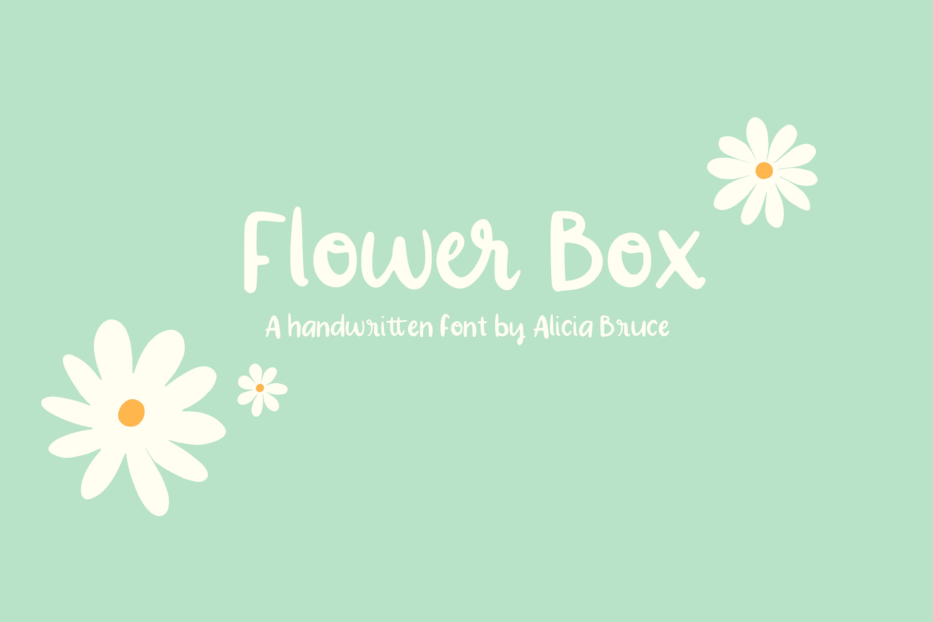 Flower Box - A Handwritten Font cover image.