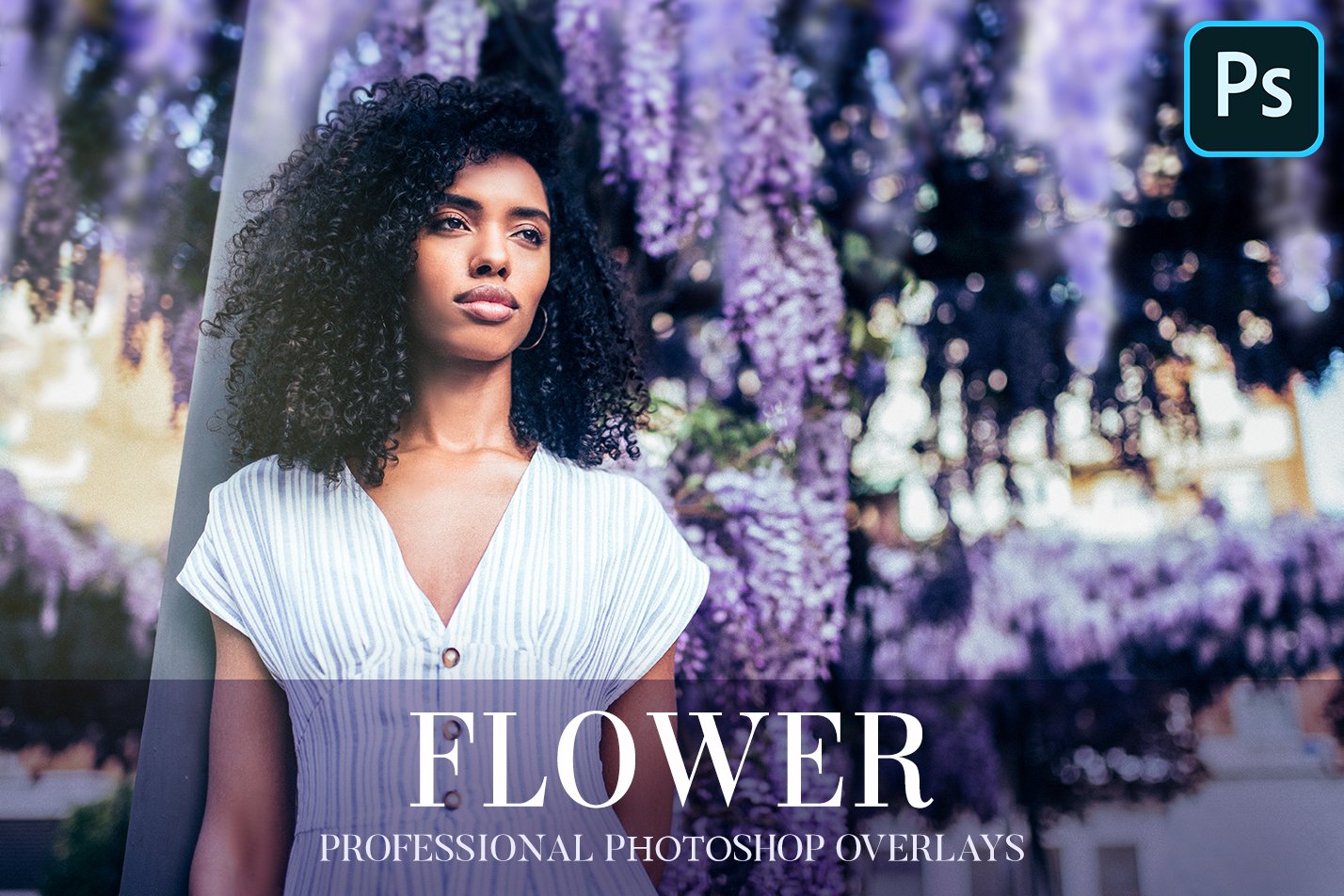 Flower Overlays Photoshopcover image.