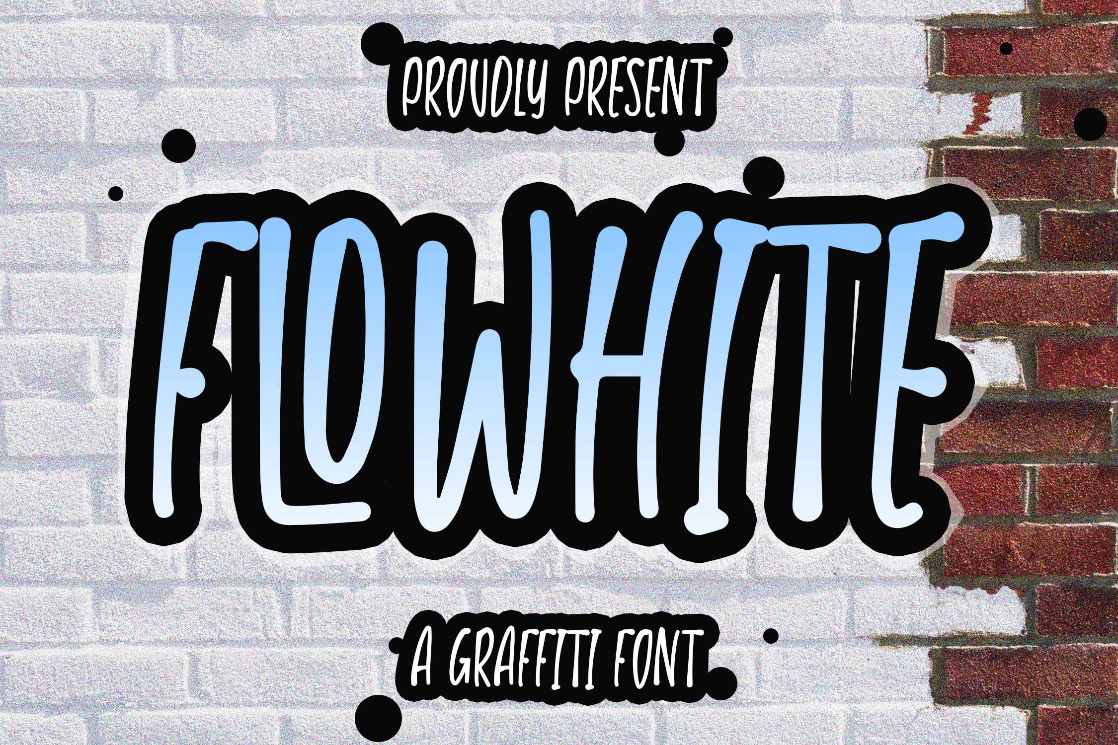 FLOWHITE - Graffiti Font cover image.