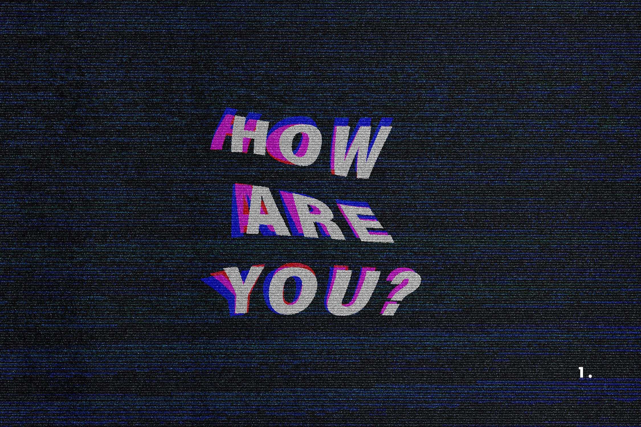 flowing color glitch text effect 03 72