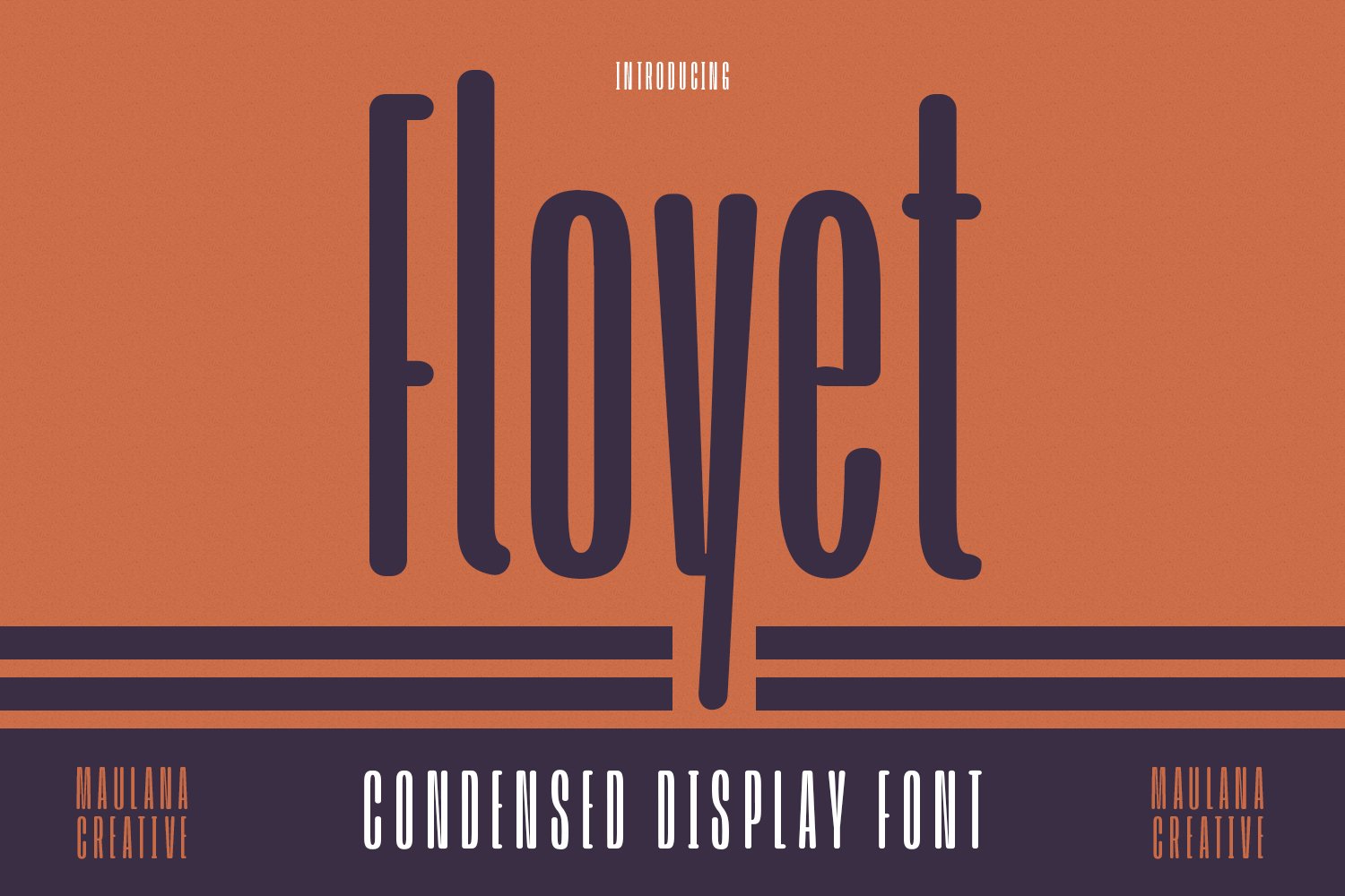 Floyet Condensed Display Font cover image.