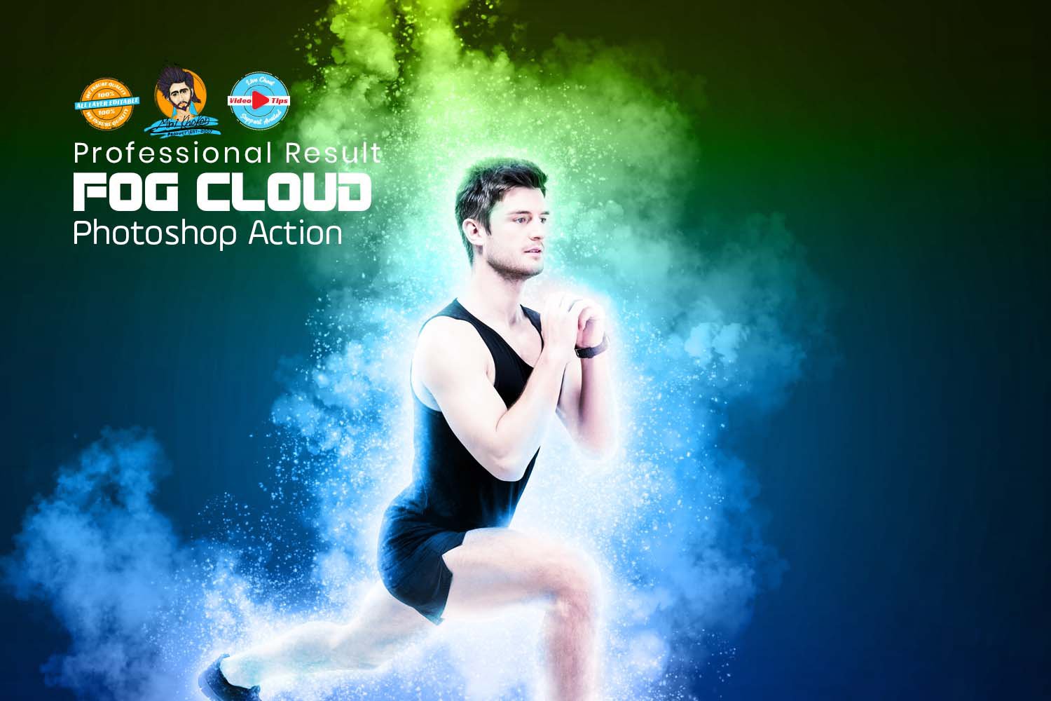 Fog Cloud Photoshop Actioncover image.