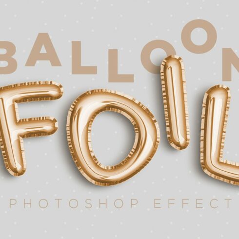Foil Balloon Photoshop Effectcover image.