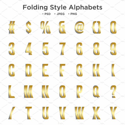 Folding Style Alphabet, Typographycover image.