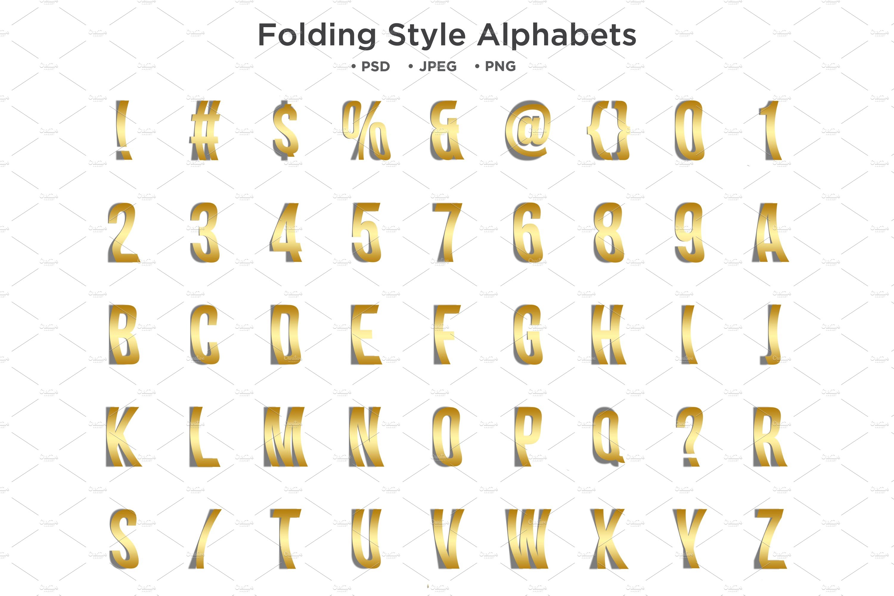 Folding Style Alphabet, Typographycover image.