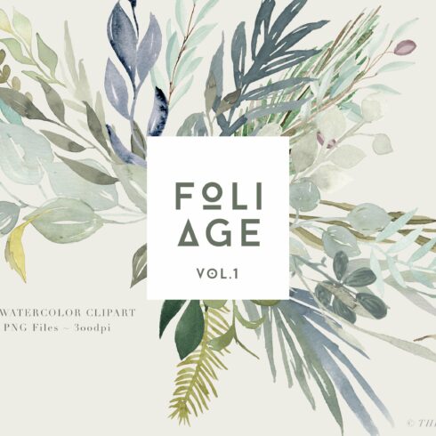 Foliage - Watercolor Leaves cover image.