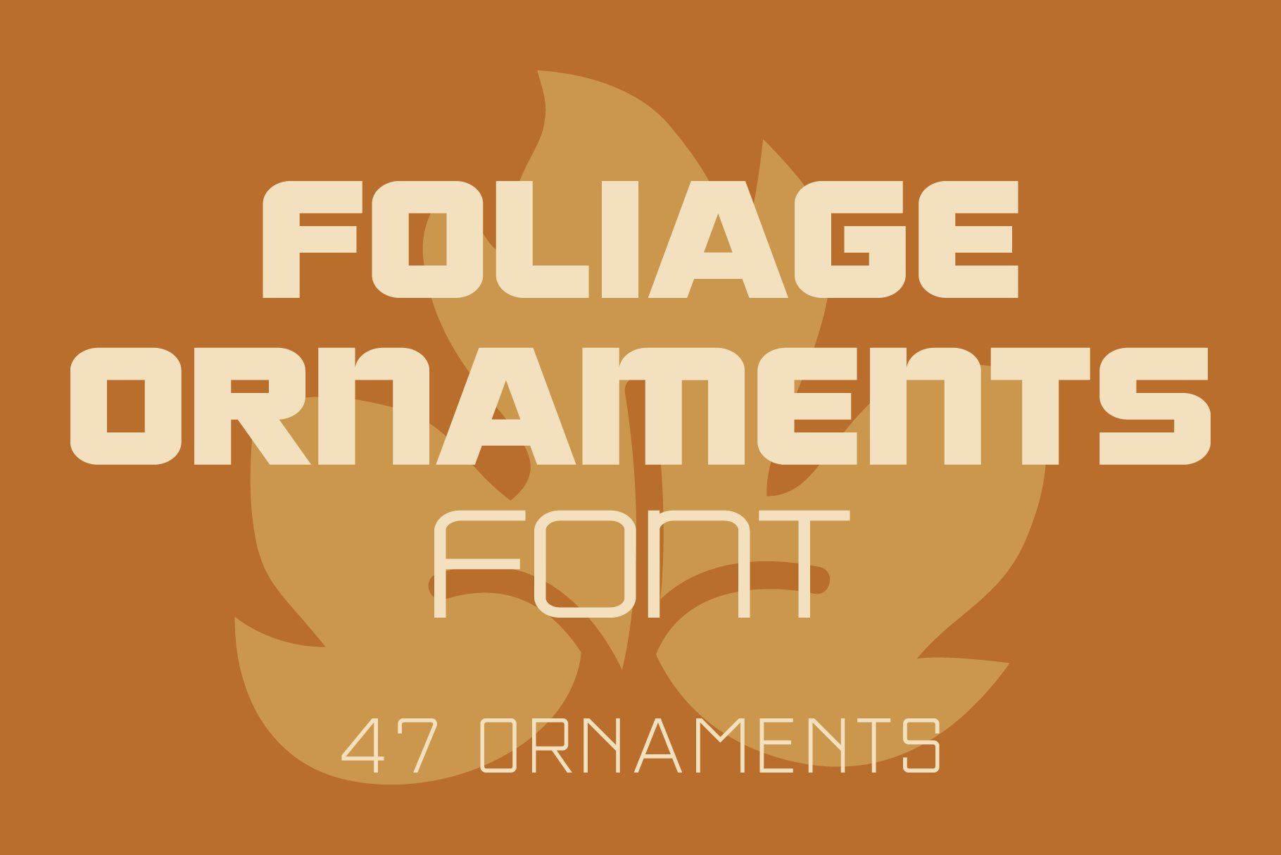 Foliage Ornaments Font cover image.