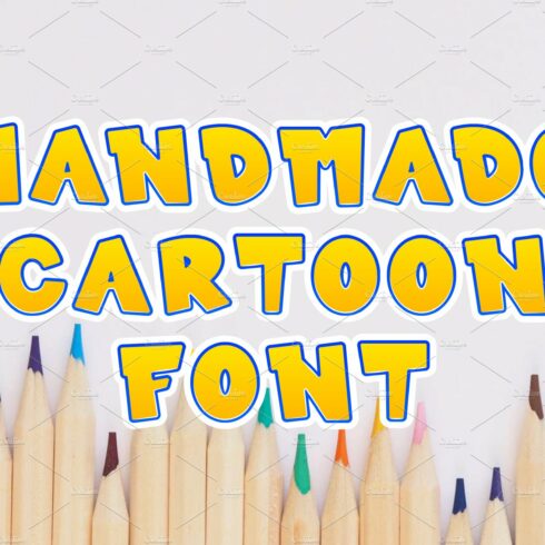 Kids font / handmade font. cover image.