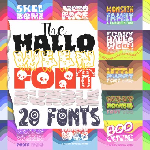 The Halloween Font Bundle cover image.