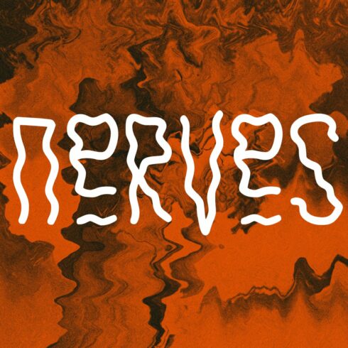 Nerves halloween horror font cover image.