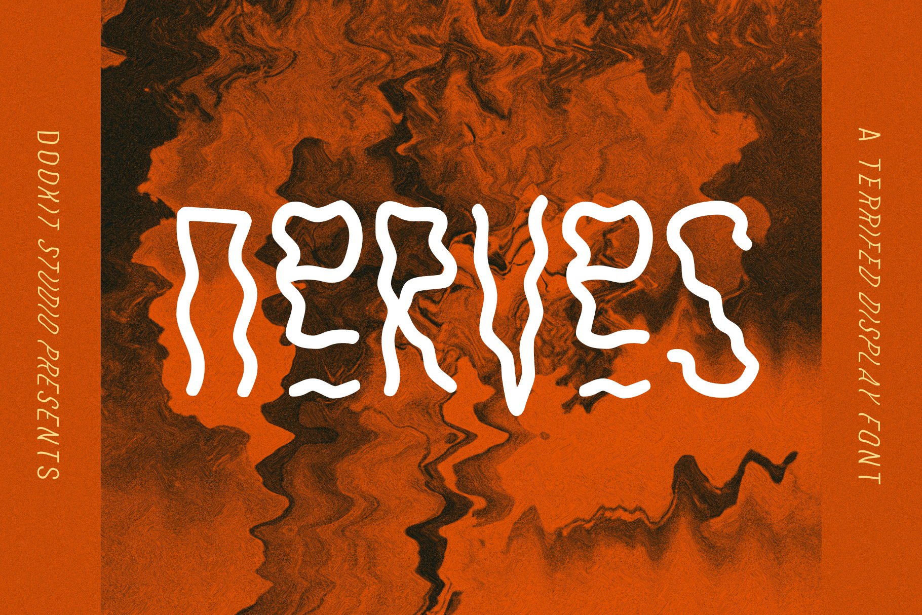 Nerves halloween horror font cover image.