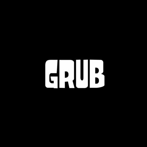 Grub - A playful bold typeface cover image.
