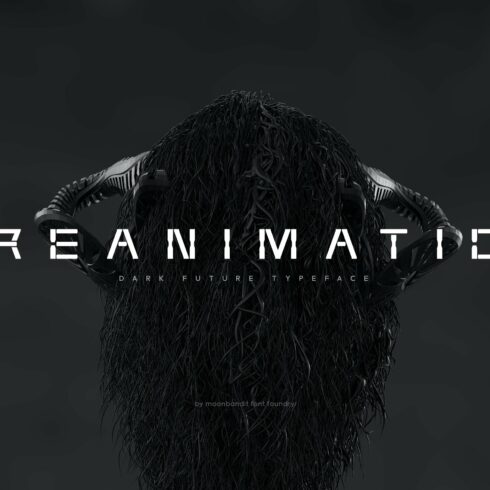 MBF Reanimatic - Dark Techno Font cover image.