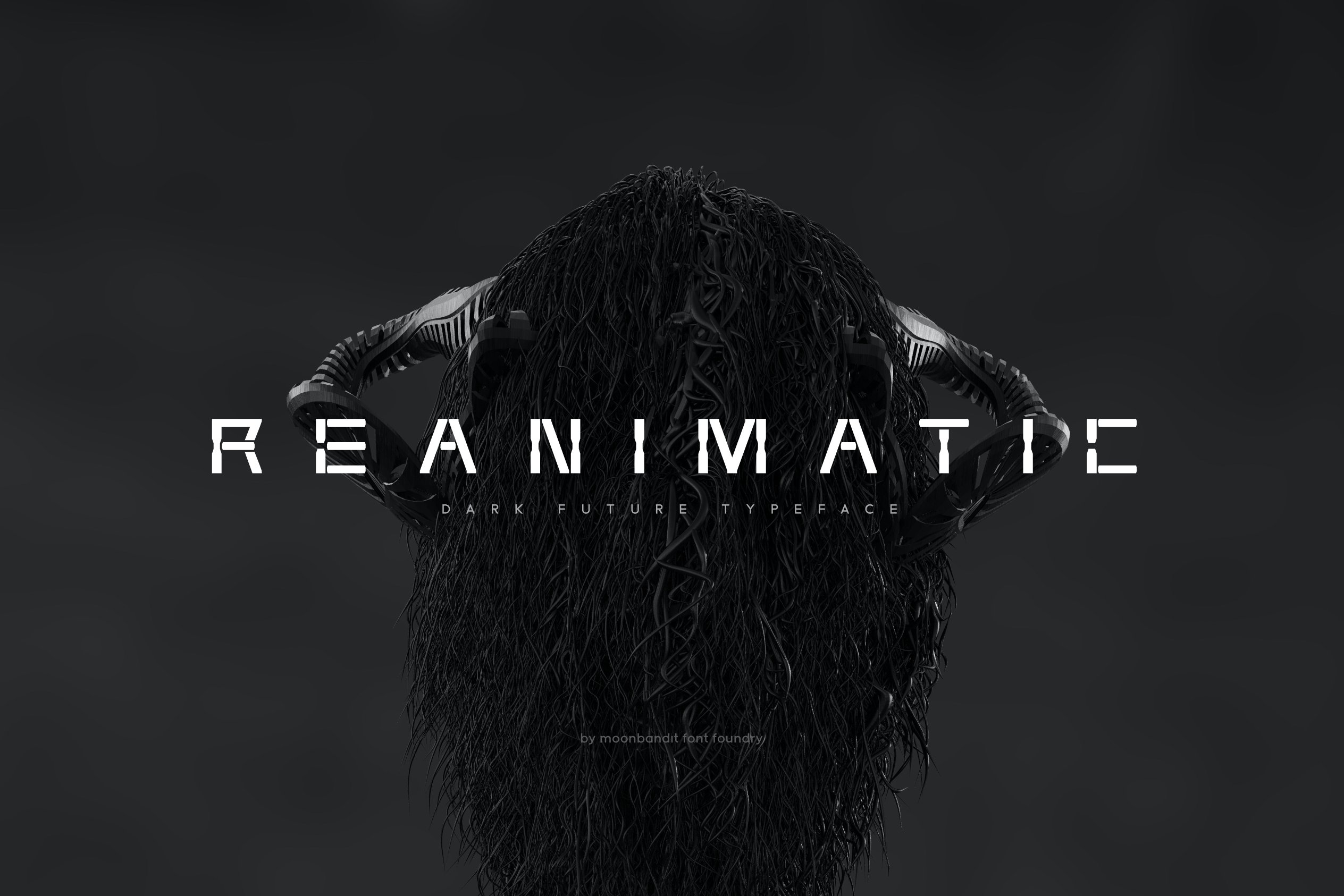 MBF Reanimatic - Dark Techno Font cover image.