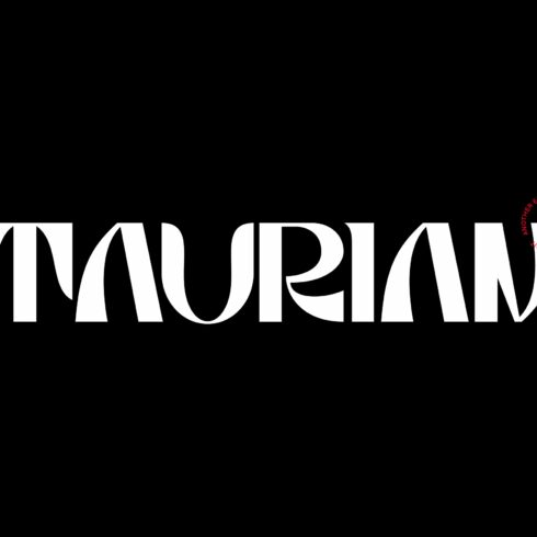 Taurian, bold & elegant display font cover image.