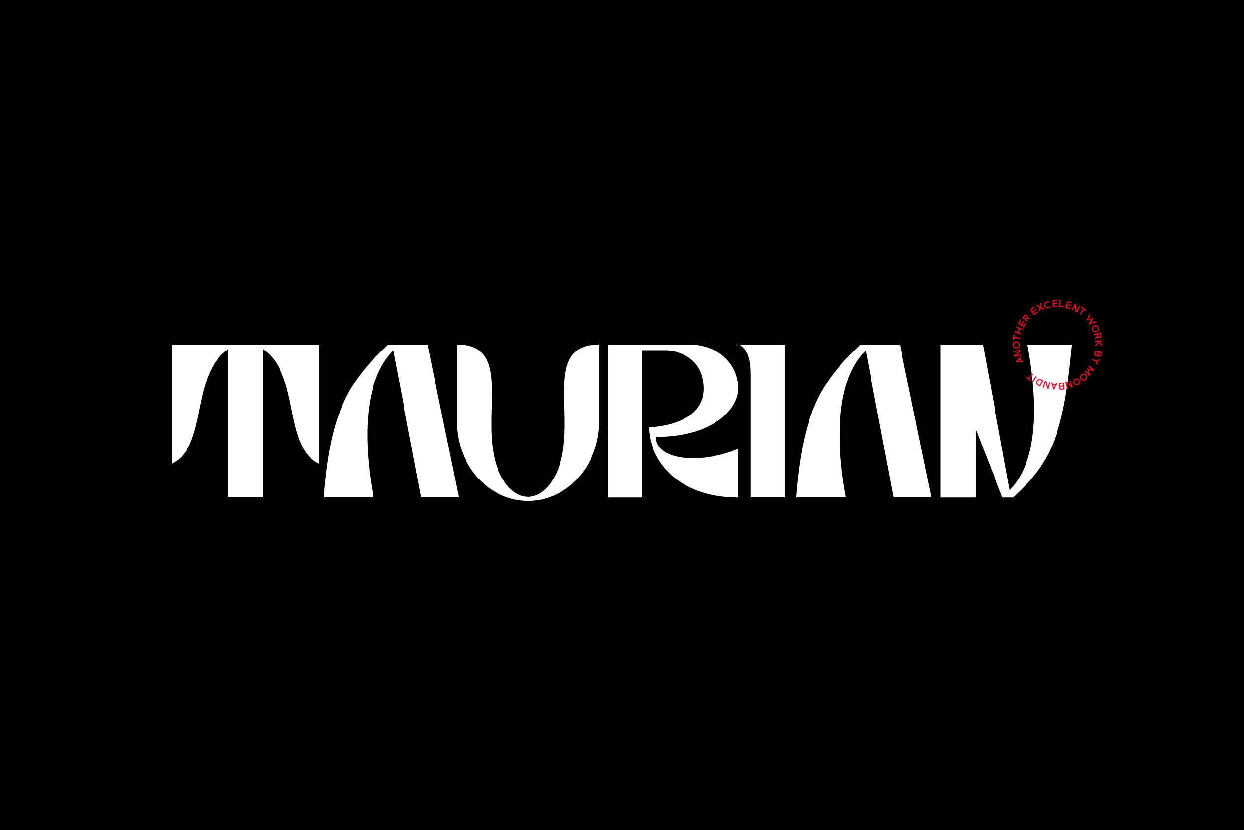 Taurian, bold & elegant display font cover image.