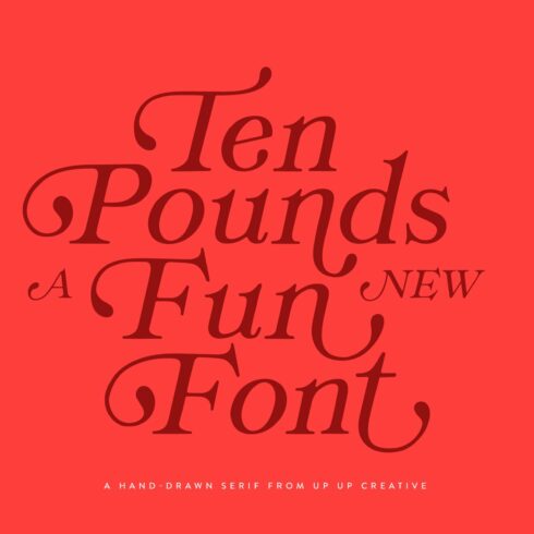 Ten Pounds, A Hand-Drawn Font cover image.