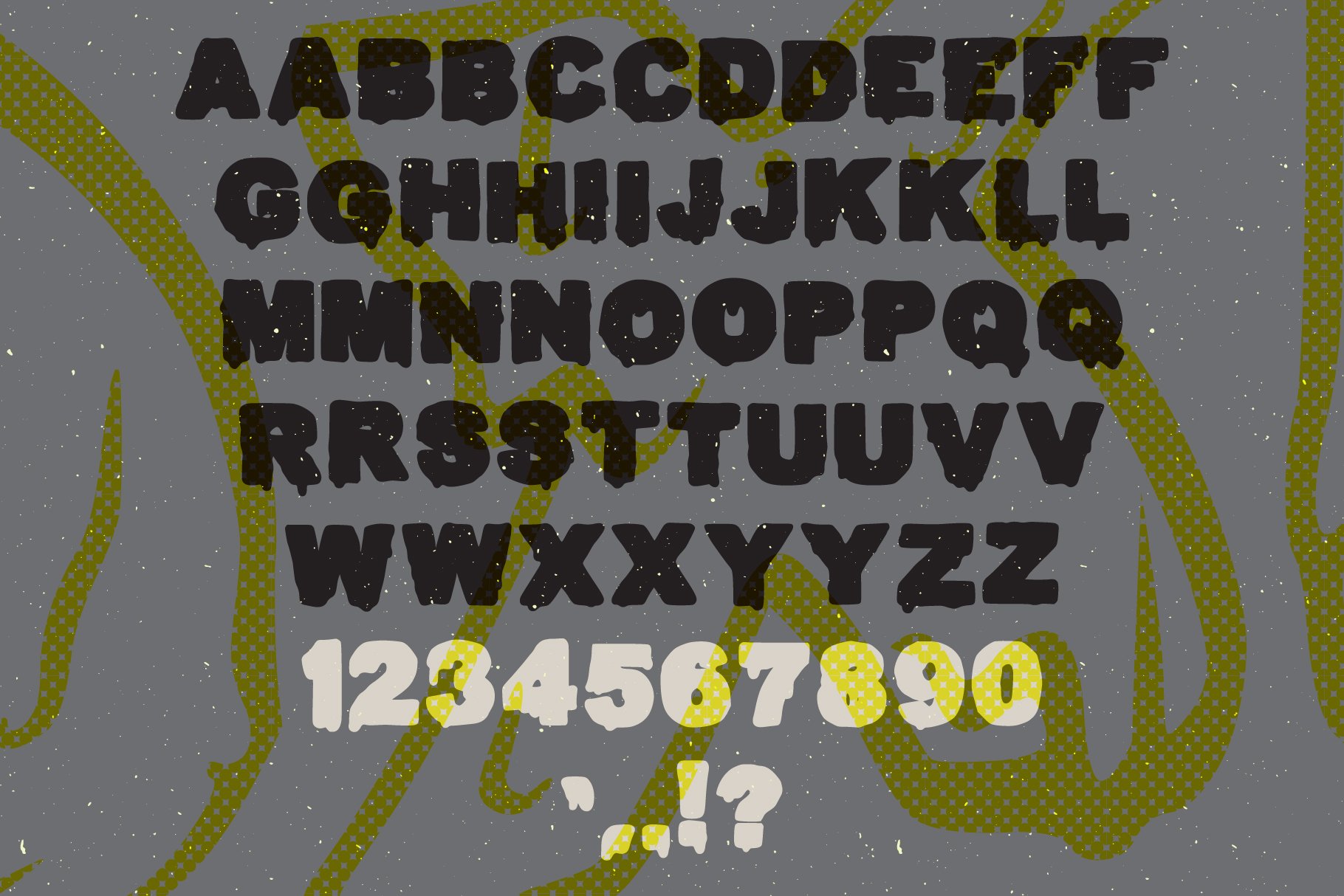 Toxic Font preview image.