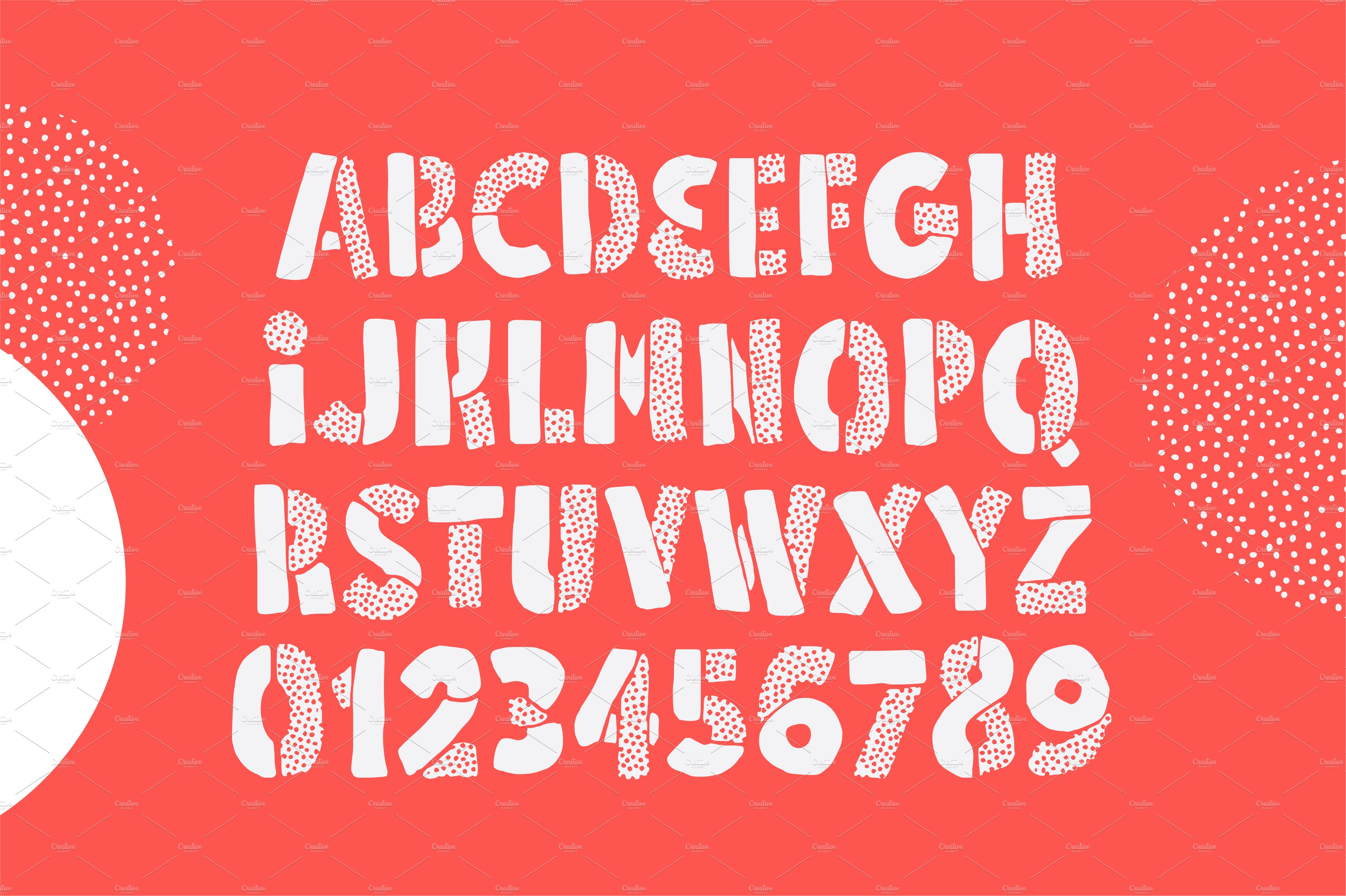 Dotted Font preview image.