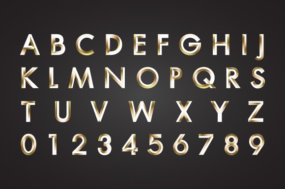 Unique letters and numbers preview image.