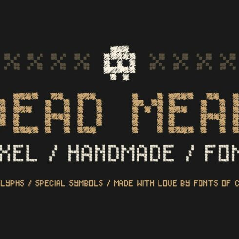 Dead Meal - Hand Drawn Pixel Font. cover image.