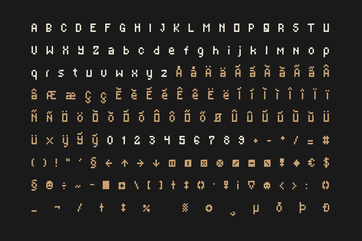 Dead Meal - Hand Drawn Pixel Font. preview image.