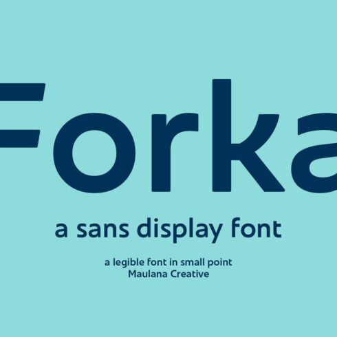 Forka Sans Font cover image.